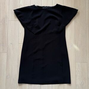 LOFT Flutter-Sleeve Mini Dress in Black Women’s Size 10P